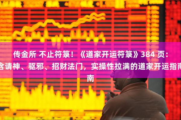 传金所 不止符箓！《道家开运符箓》384 页：含请神、驱邪、招财法门，实操性拉满的道家开运指南
